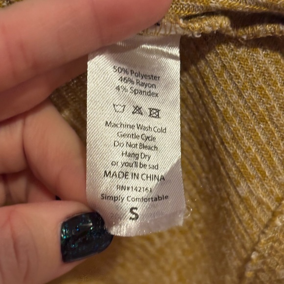 LuLaRoe Mustard Yellow Knit Cardigan - Picture 3 of 5